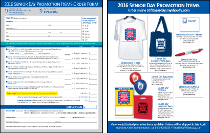 National Senior Health & Fitness Day Printable Order Form